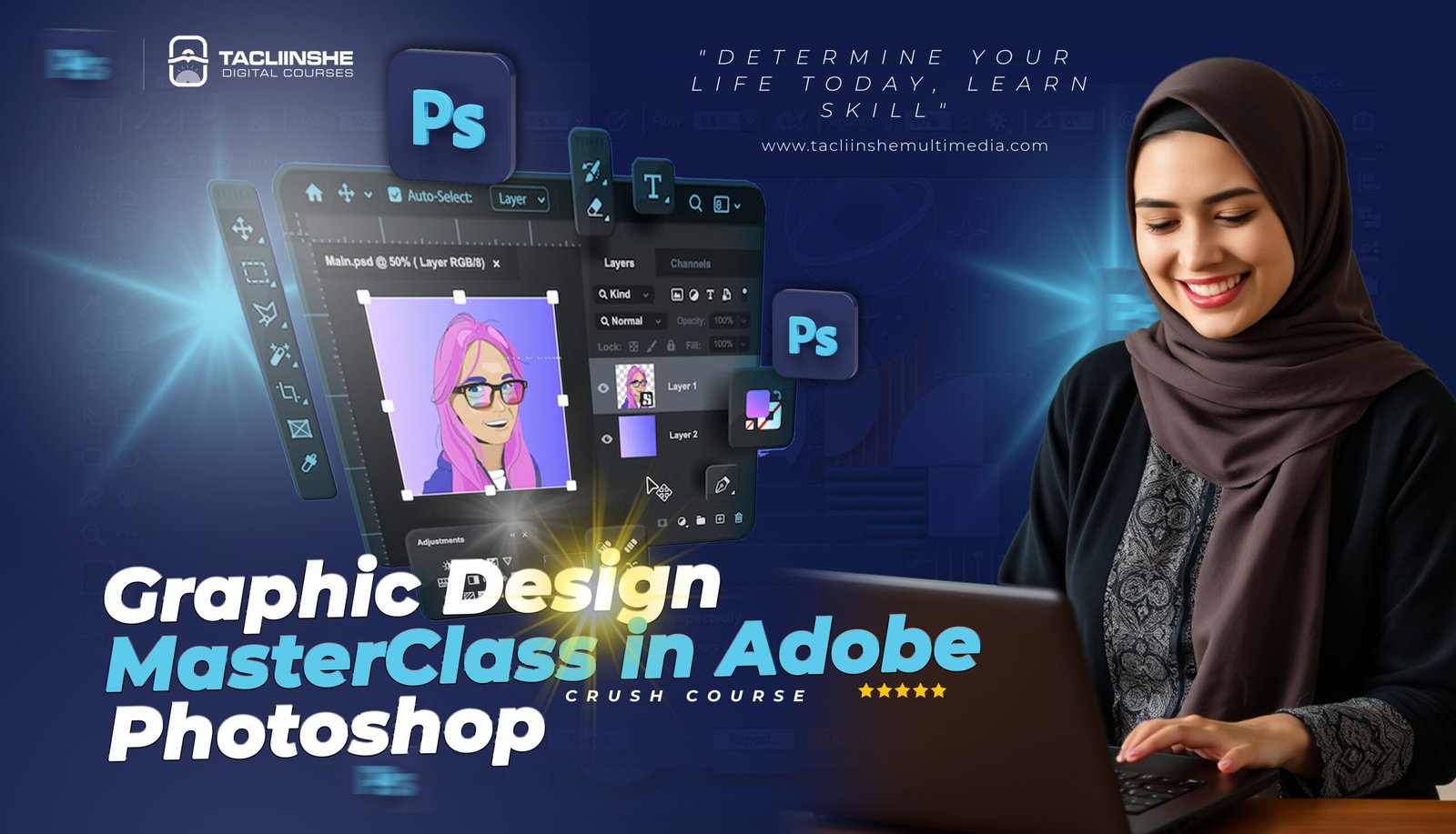 Graphic Design MasterClass in Adobe Photoshop