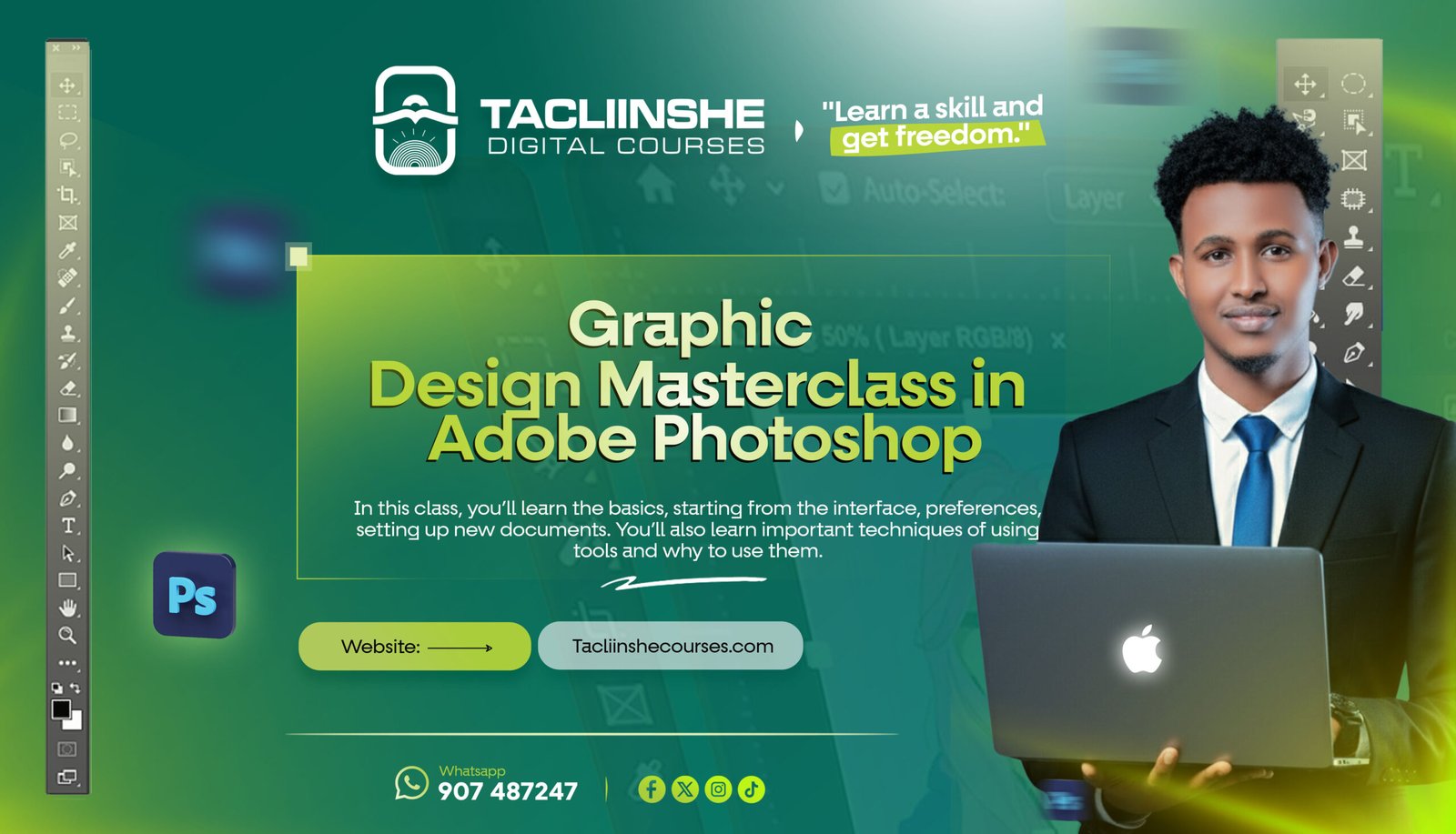 Graphic Design Masterclass in Adobe Photoshop