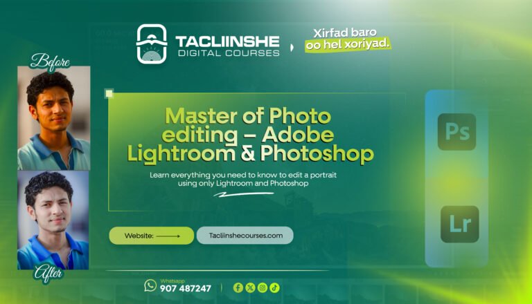 Master of Photo editing – Adobe Lightroom & Photoshop